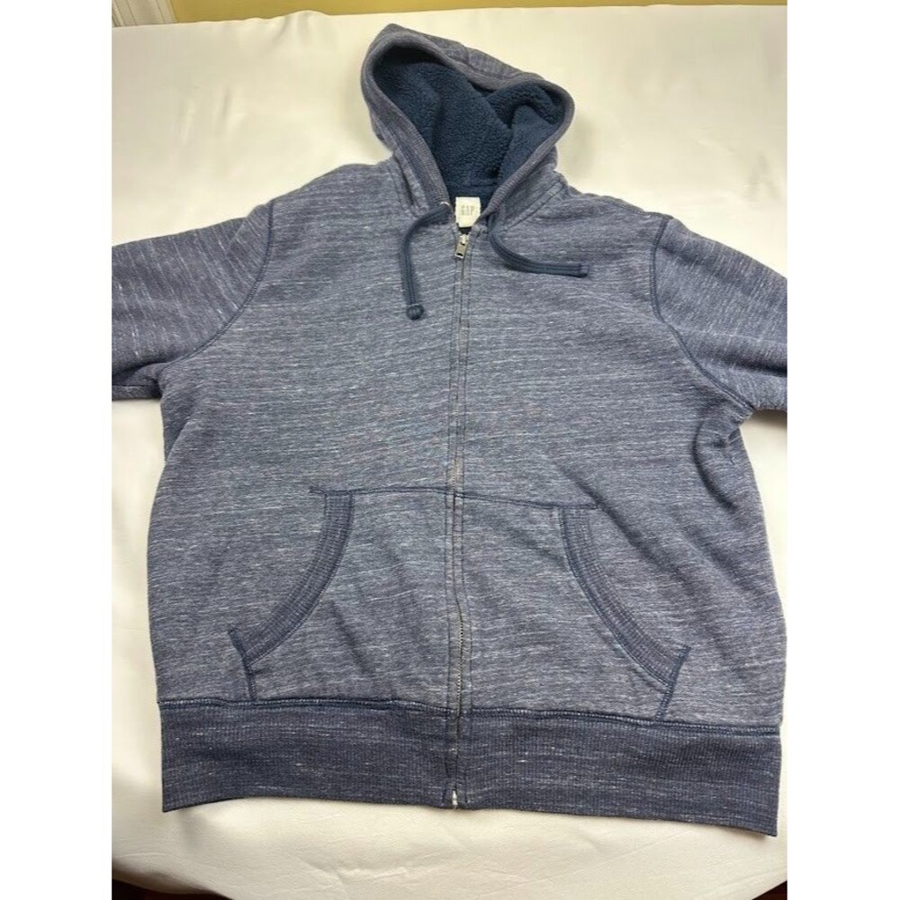 Gap Sherpa lined Sweatshirt Medium Zip Up